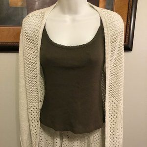 Knitted & Knotted Soft Gray Cardigan
